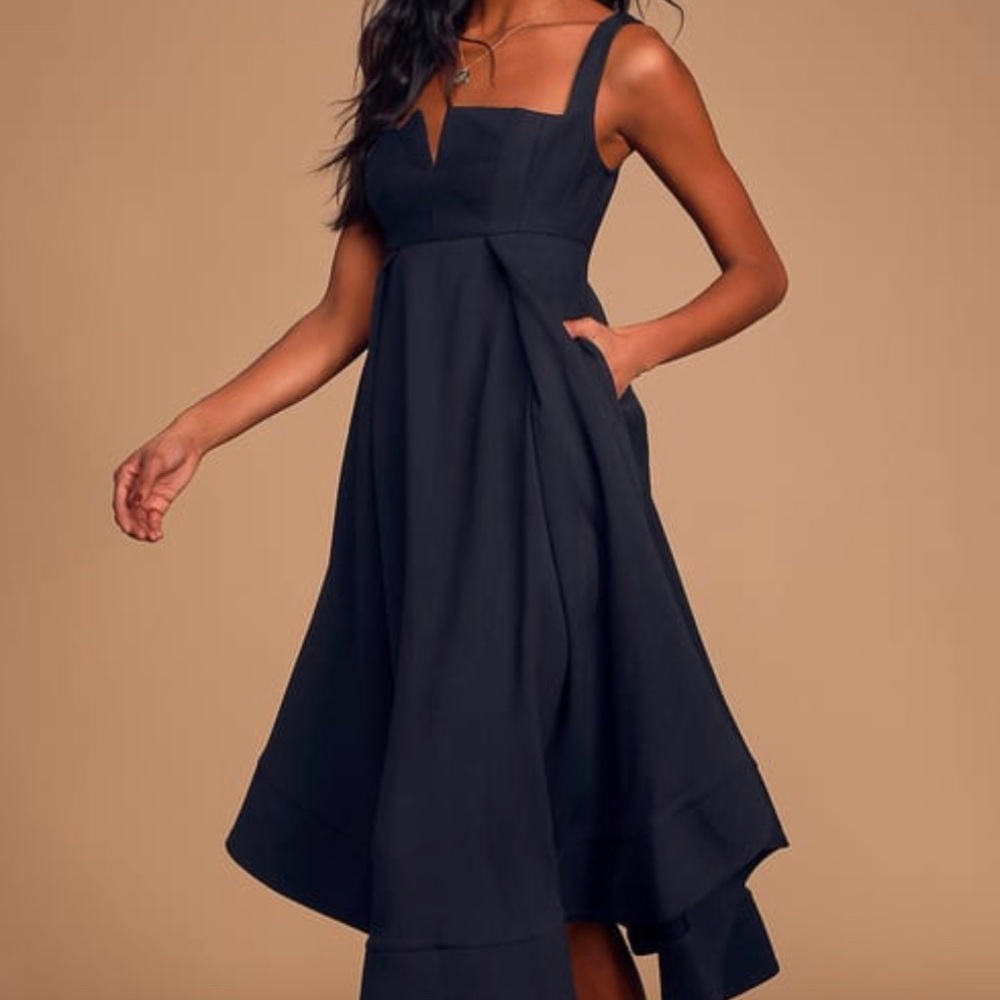 NWT Lulu’s C/MEO sleeveless midi dress (Sz M)